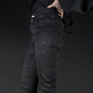 Dracula Clothing 5 Button Brocade pants